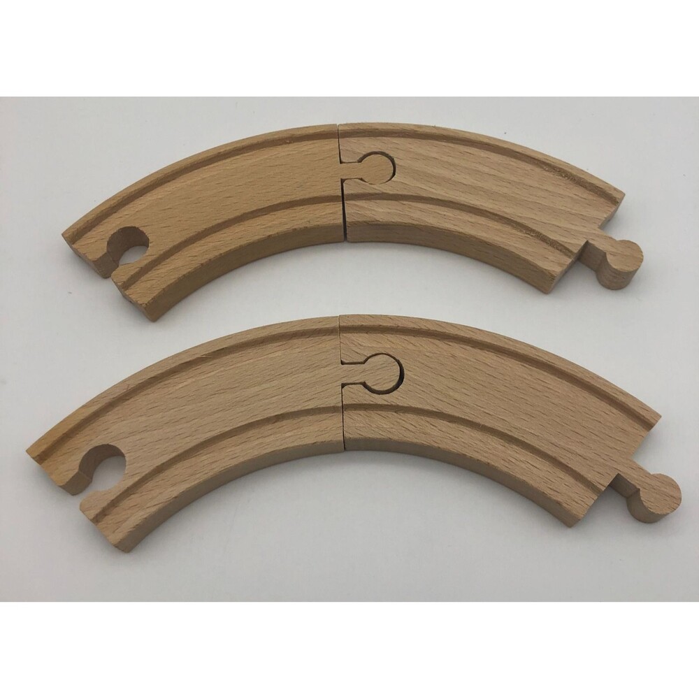 Brio Curved Tracks Set of 4 Wood #33337 Vintage
